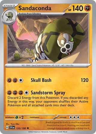 Sandaconda 120/198 - Scarlet & Violet Base