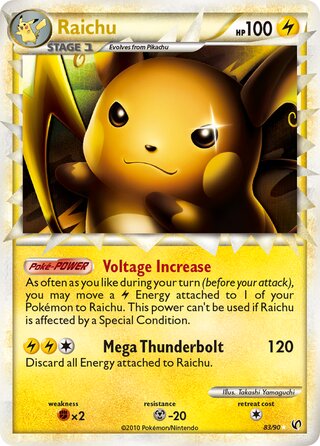 Raichu 83/90 - Undaunted