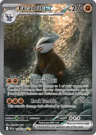 Excadrill ex 168/086 - Black Bolt