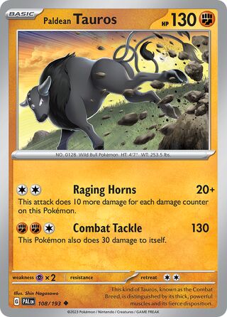 Paldean Tauros 108/193 - Paldea Evolved