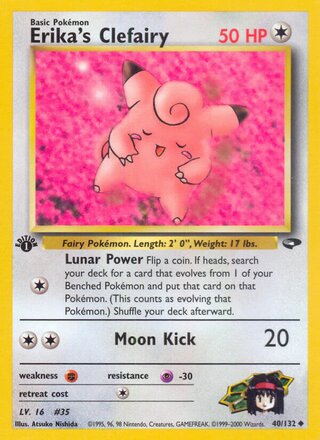 Erika's Clefairy 40/132 - Gym Challenge