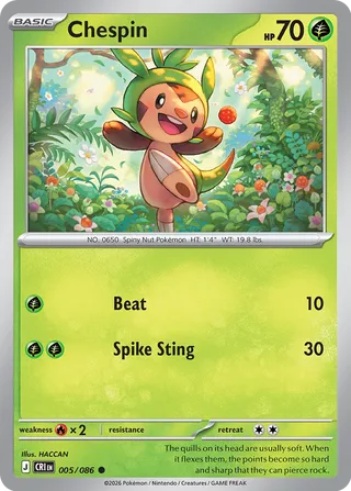 Chespin 005/086 - Chaos Rising