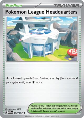 Pokémon League Headquarters 192/197 - Obsidian Flames