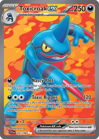 Toxicroak ex 232/198 - Scarlet & Violet Base
