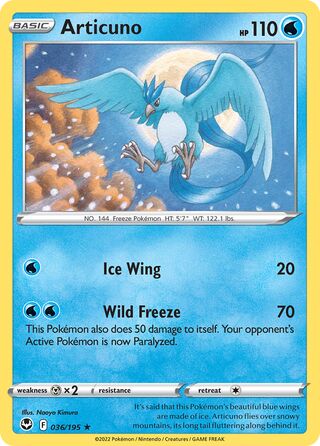 Articuno 036/195 - Silver Tempest