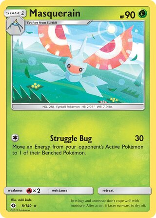 Masquerain 8/149 - Sun & Moon Base