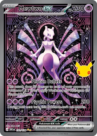 Mewtwo ex 151/128 - 30th Celebration