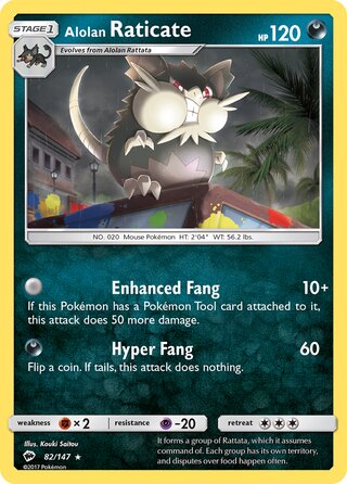 Alolan Raticate 82/147 - Burning Shadows