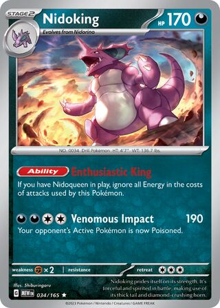 Nidoking 034/165 - Scarlet & Violet 151