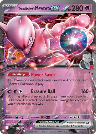 Team Rocket's Mewtwo ex 216 - Scarlet & Violet Promos