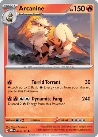 Arcanine 059/165 - Scarlet & Violet 209