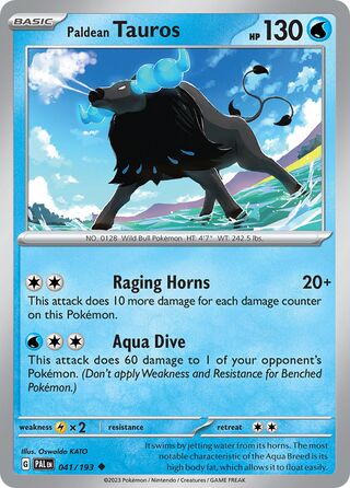 Paldean Tauros 041/193 - Paldea Evolved