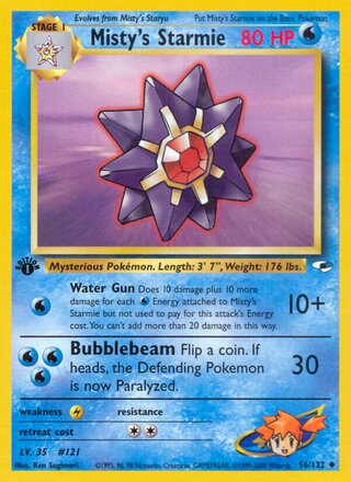 Misty's Starmie 56/132 - Gym Heroes