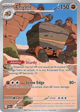 Crustle 130/086 - Black Bolt