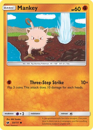 Mankey 50/111 - Crimson Invasion