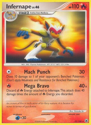 Infernape 22/100 - Majestic Dawn