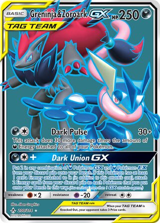 Greninja & Zoroark-GX 200/214 - Unbroken Bonds