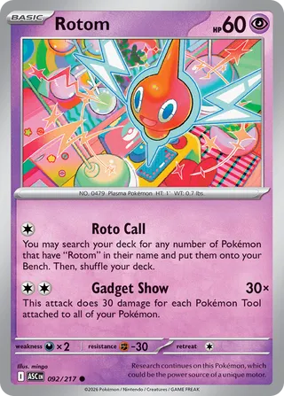 Rotom 092/217 - Ascended Heroes