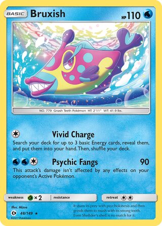 Bruxish 48/149 - Sun & Moon Base