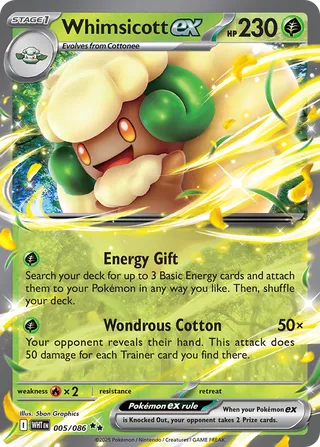 Whimsicott ex 005/086 - White Flare