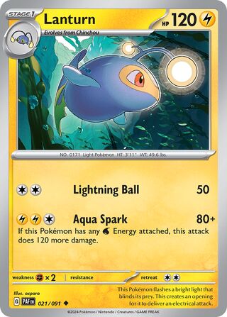 Lanturn 021/091 - Paldean Fates