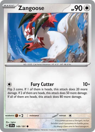 Zangoose 149/191 - Surging Sparks