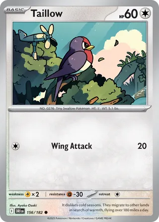 Taillow 156/182 - Destined Rivals