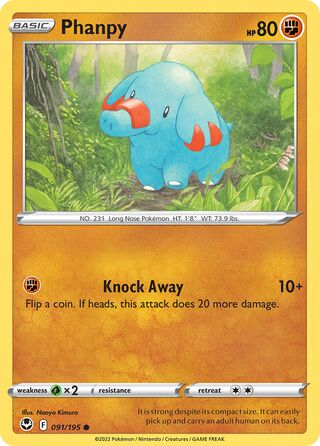Phanpy 091/195 - Silver Tempest