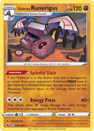 Galarian Runerigus 083/198 - Chilling Reign