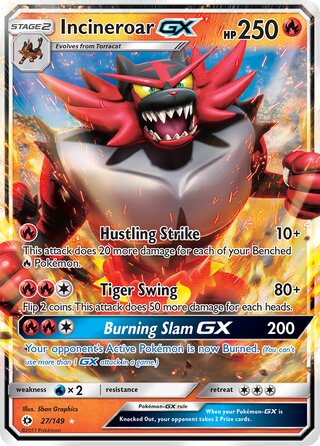 Incineroar-GX 27/149 - Sun & Moon Base