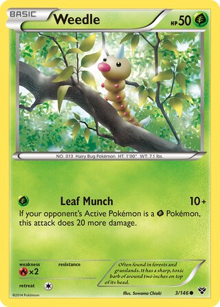 Weedle 3/146 - XY Base