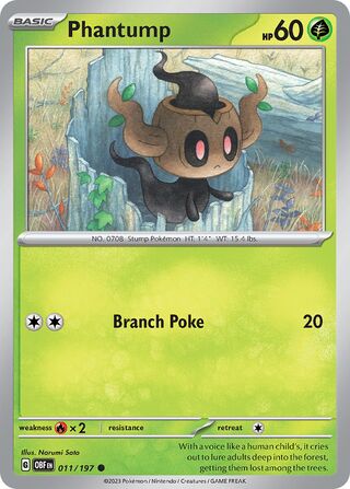 Phantump 011/197 - Obsidian Flames