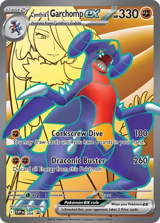 Cynthia's Garchomp ex 204 - Scarlet & Violet Promos