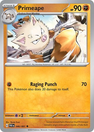 Primeape 046/091 - Paldean Fates