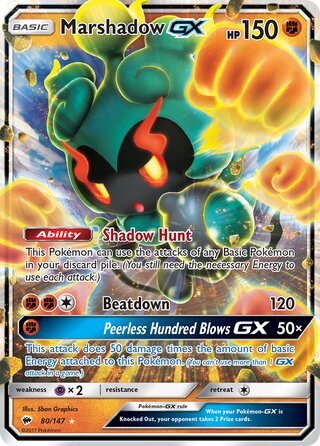 Marshadow-GX 80/147 - Burning Shadows