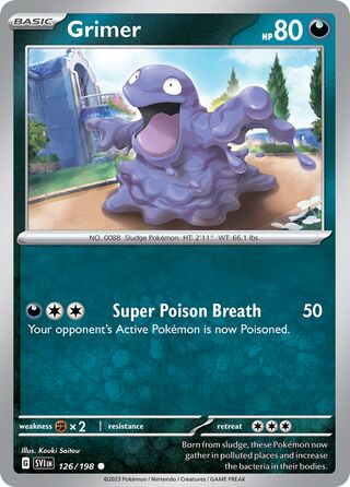 Grimer 126/198 - Scarlet & Violet Base