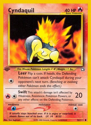Cyndaquil 56/111 - Neo Genesis