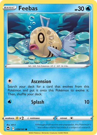 Feebas 039/195 - Silver Tempest