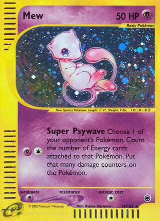 Mew 19/165 - Expedition Base Set