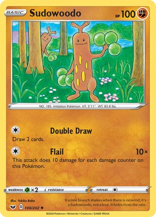 Sudowoodo 100/202 - Sword & Shield Base