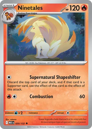 Ninetales 020/132 - Mega Evolution Base