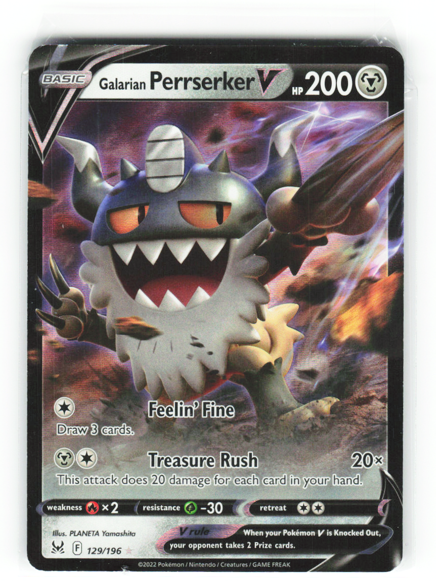 Galarian Perrserker V 129/196 - Lost Origin