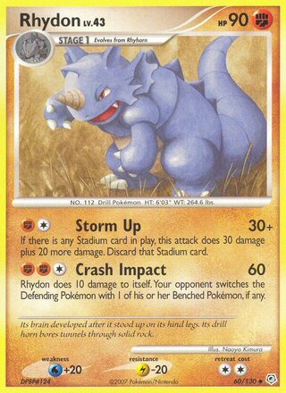 Rhydon 60/130 - Diamond & Pearl Base