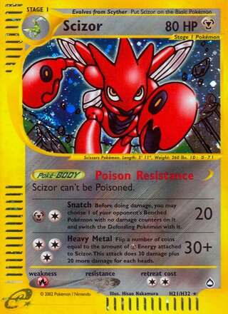Scizor H21/H32 - Aquapolis