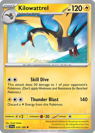 Kilowattrel 079/198 - Scarlet & Violet Base