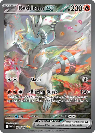 Reshiram ex 166/086 - White Flare