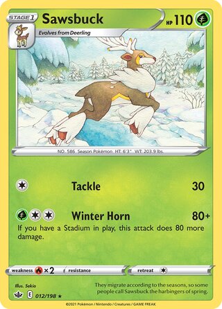 Sawsbuck 012/198 - Chilling Reign