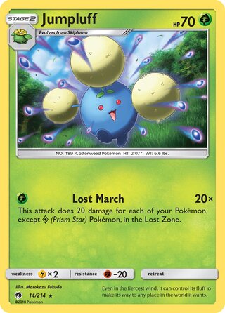 Jumpluff 14/214 - Lost Thunder