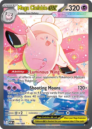 Mega Clefable ex 119/088 - Perfect Order