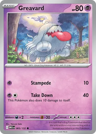 Greavard 065/132 - Mega Evolution Base
